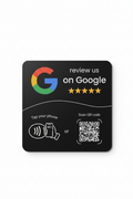 Ragasztható Google értékelő kártya (NFC és QR)